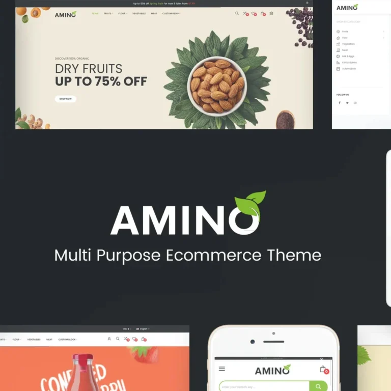 Amino – Organic & Food WordPress Theme